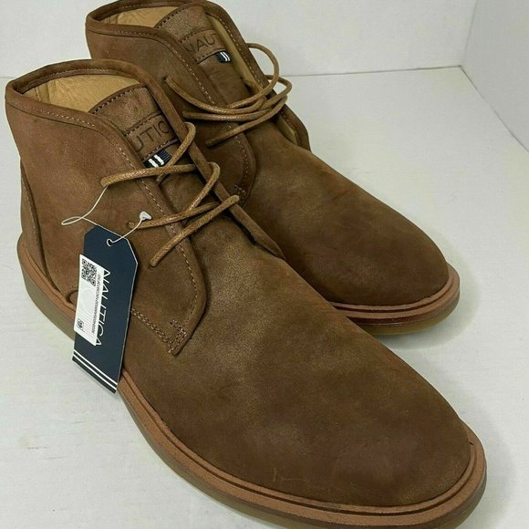 Nautica Shoes Nautica Mens Chukka Boots Linkside Brown Suede Lace nautica-shoes-nautica-mens-chukka-boots-linkside-brown-suede-lace